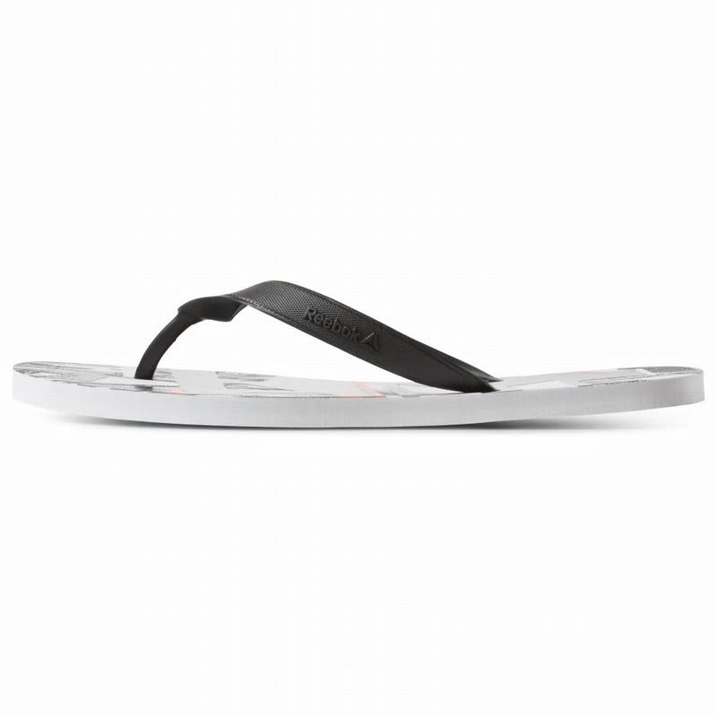Papuci Reebok Cash Flip Barbati Negrii/Albi/Rosii Romania BI4001DF